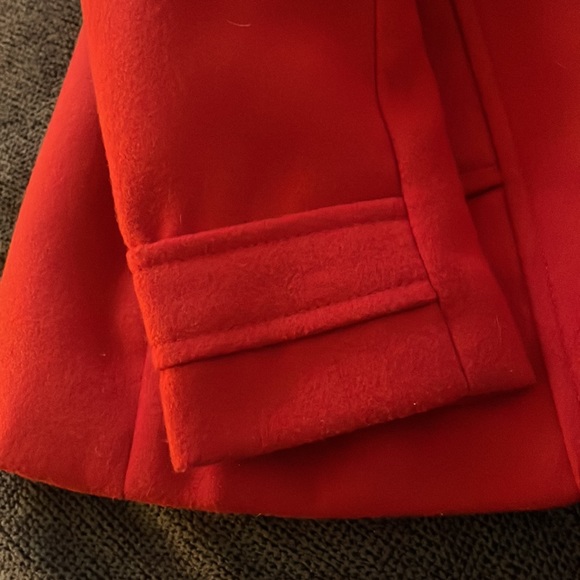 Adorable Red pleated button-down dress jacket ❤️ - Picture 5 of 6